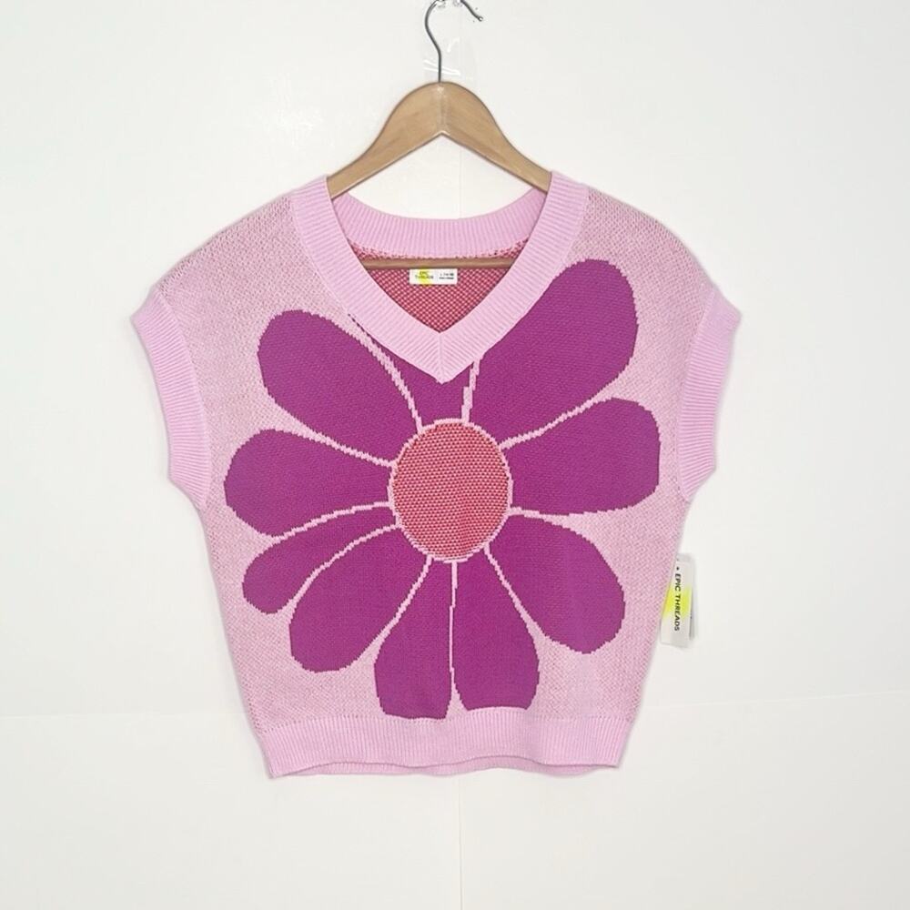 Girls Epic Threads Short Sleeve Sweater Size Large
